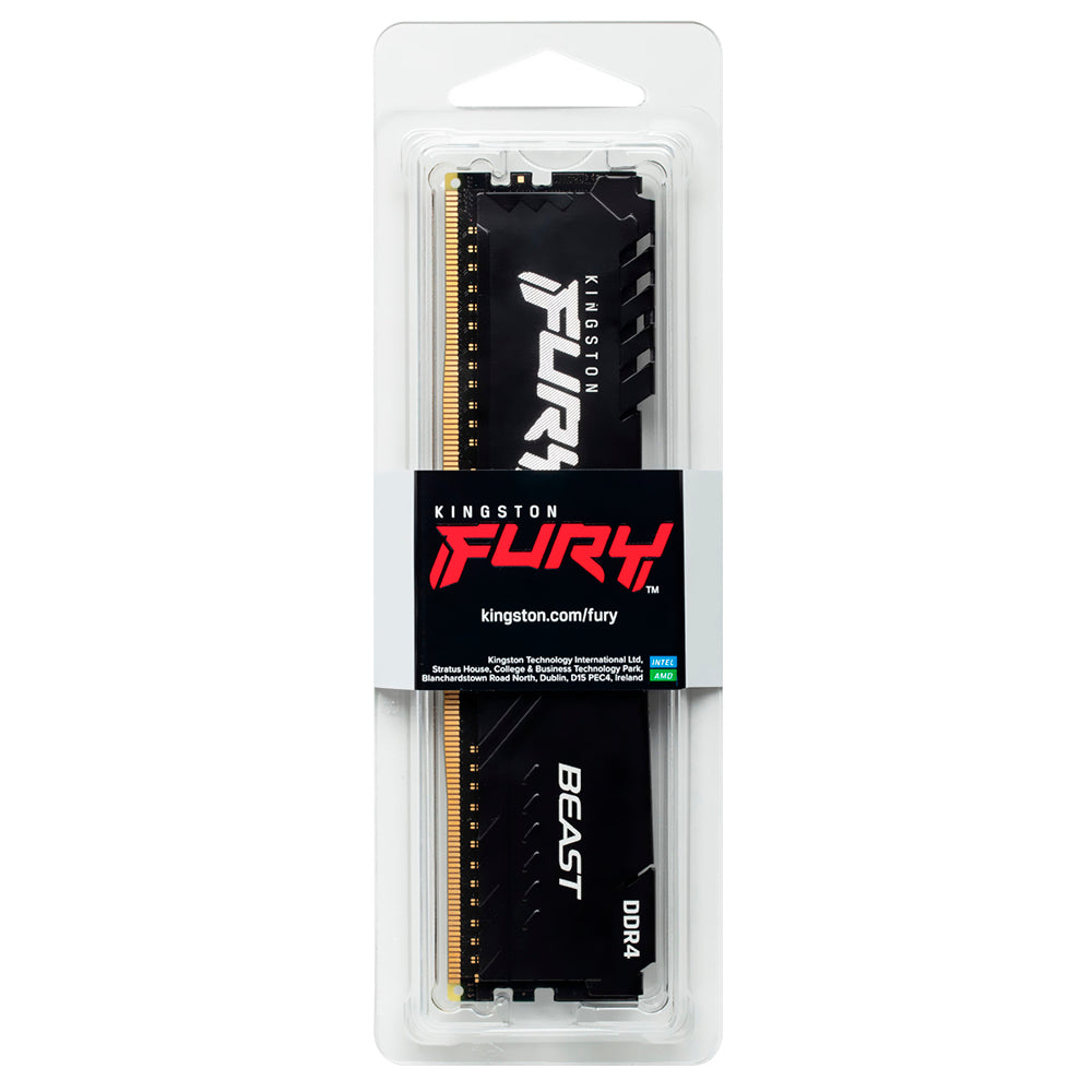 Memória RAM Kingston Fury Beast DDR4 16GB 3200MHz