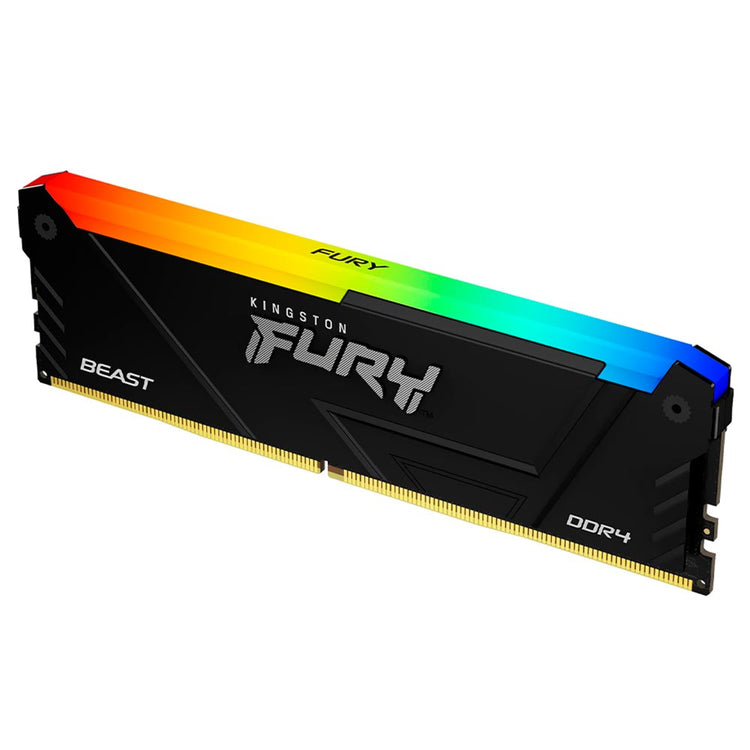Memória RAM Kingston Fury Beast DDR4 16GB 3200MHz RGB