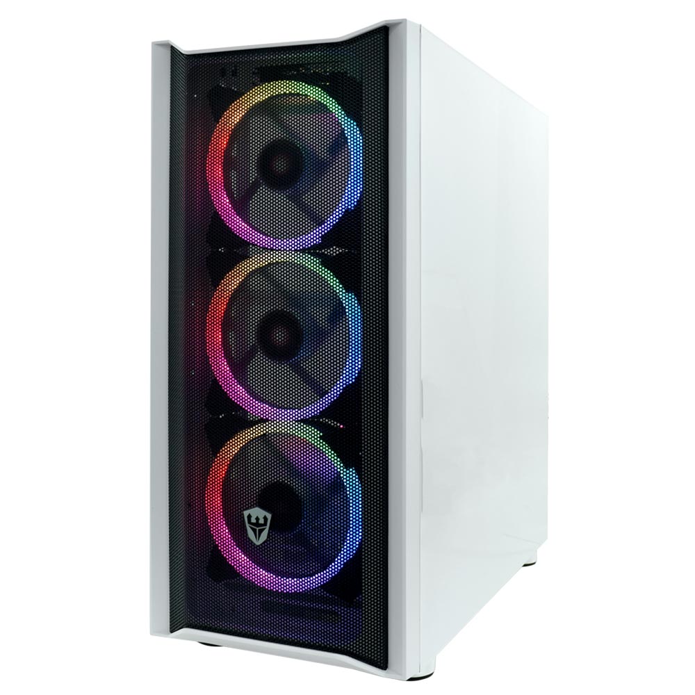 Gabinete Gamer Satellite K382 Mid Tower / 8 Cooler - Branco