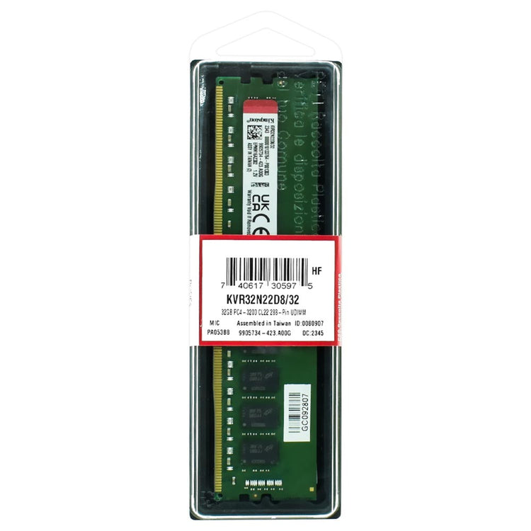 Memória RAM Kingston DDR4 32GB 3200MHz