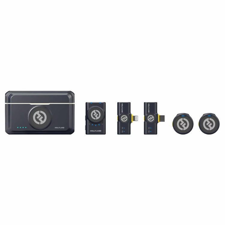 Microfone Hollyland Lark M2 Lavalier Duo Wireless / Lightning / USB-C (Combo)