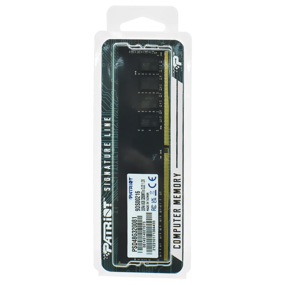 Memória RAM Patriot Signature DDR4 8GB 3200MHz