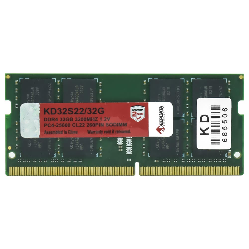 Memória RAM para Notebook Keepdata DDR4 32GB 3200MHz