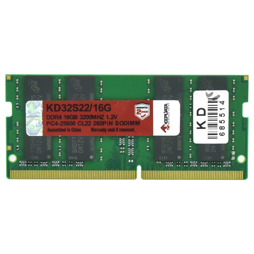 Memória RAM para Notebook Keepdata DDR4 16GB 3200MHz