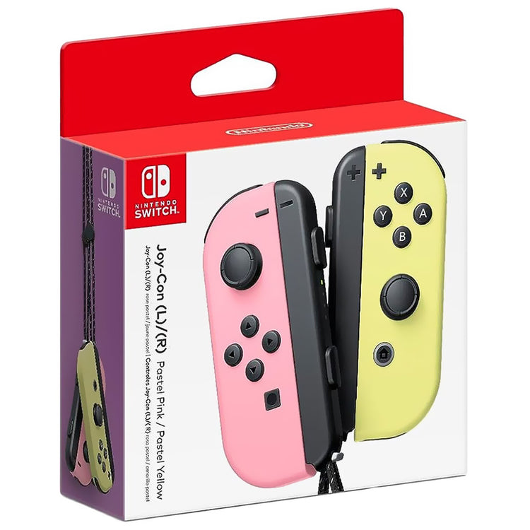 Controle Nintendo Switch Joy-Con Wireless - Rosa / Amarelo