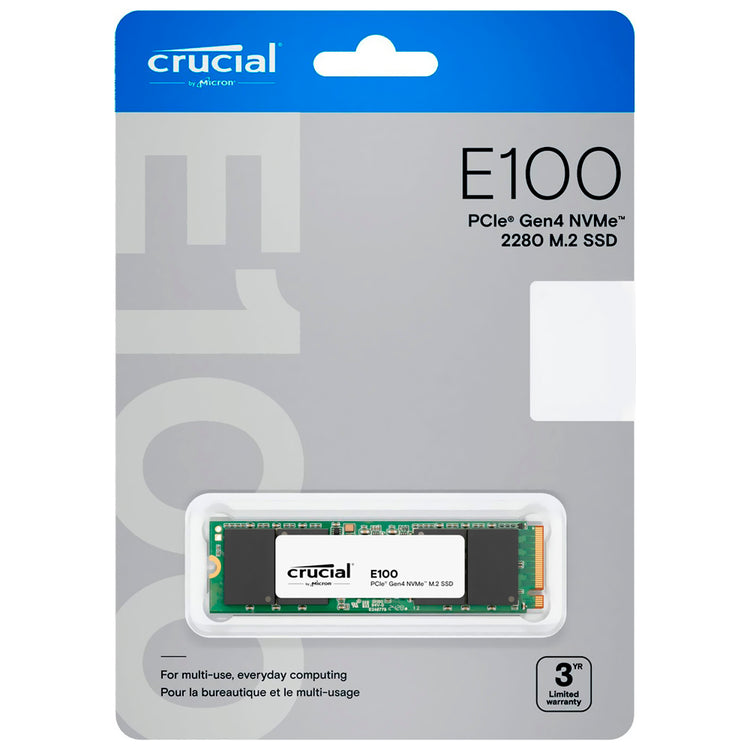 SSD Crucial M.2 480GB E100 NVMe