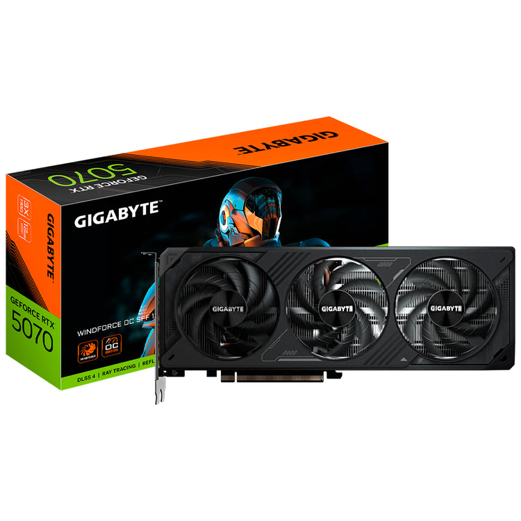 Placa de Vídeo Gigabyte Windforce OC SFF 12GB GeForce RTX5070 GDDR7