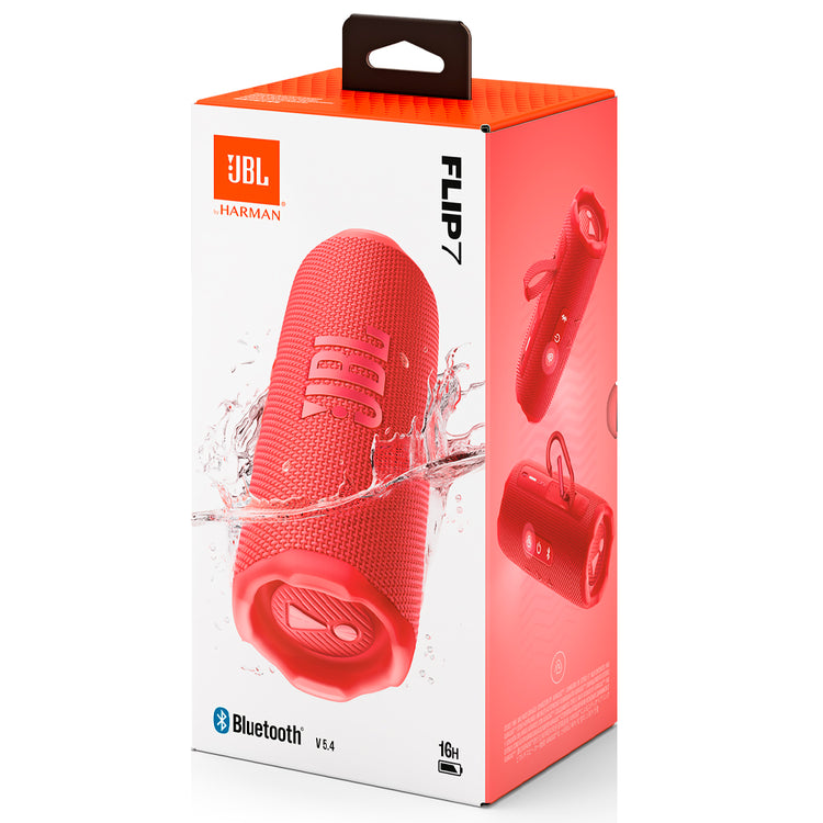 Caixa de Som JBL Flip 7 Bluetooth - Vermelho