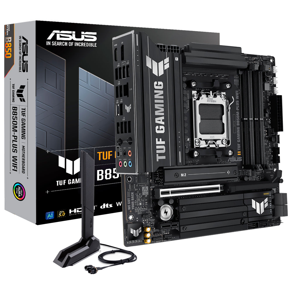 Placa Mãe ASUS TUF Gaming B850M-PLUS Wi-Fi Socket AM5 / DDR5