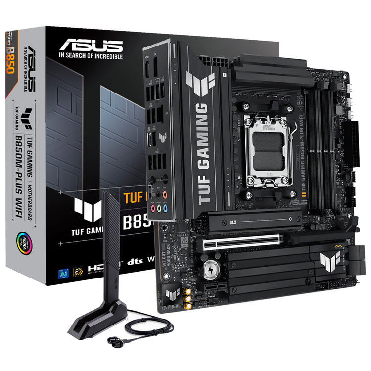 Placa Mãe ASUS TUF Gaming B850M-PLUS Wi-Fi Socket AM5 / DDR5