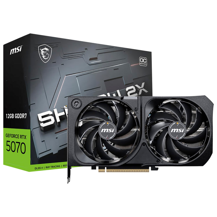 Placa de Vídeo MSI Shadow 2X OC 12GB GeForce RTX5070 GDDR7