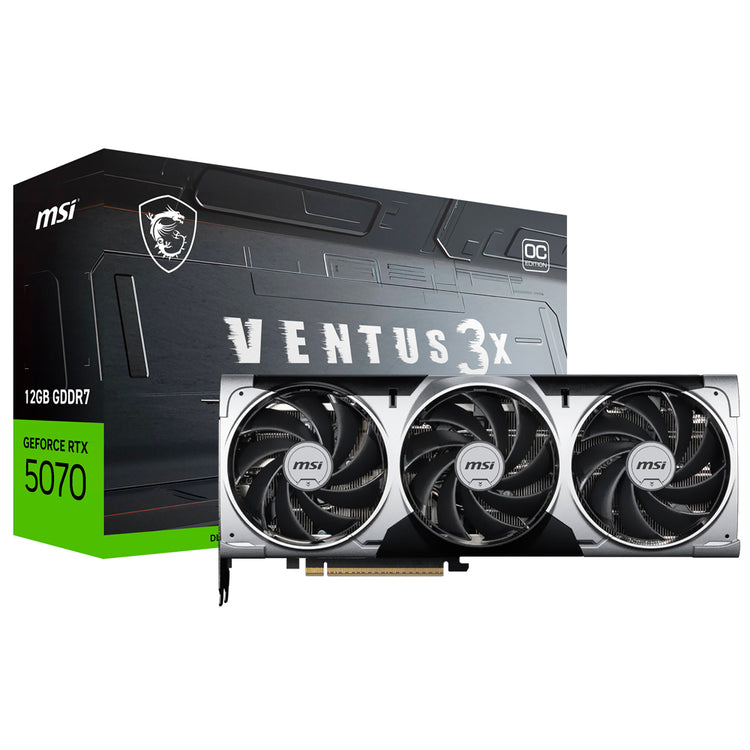 Placa de Vídeo MSI Ventus 3X OC 12GB GeForce RTX5070 GDDR7