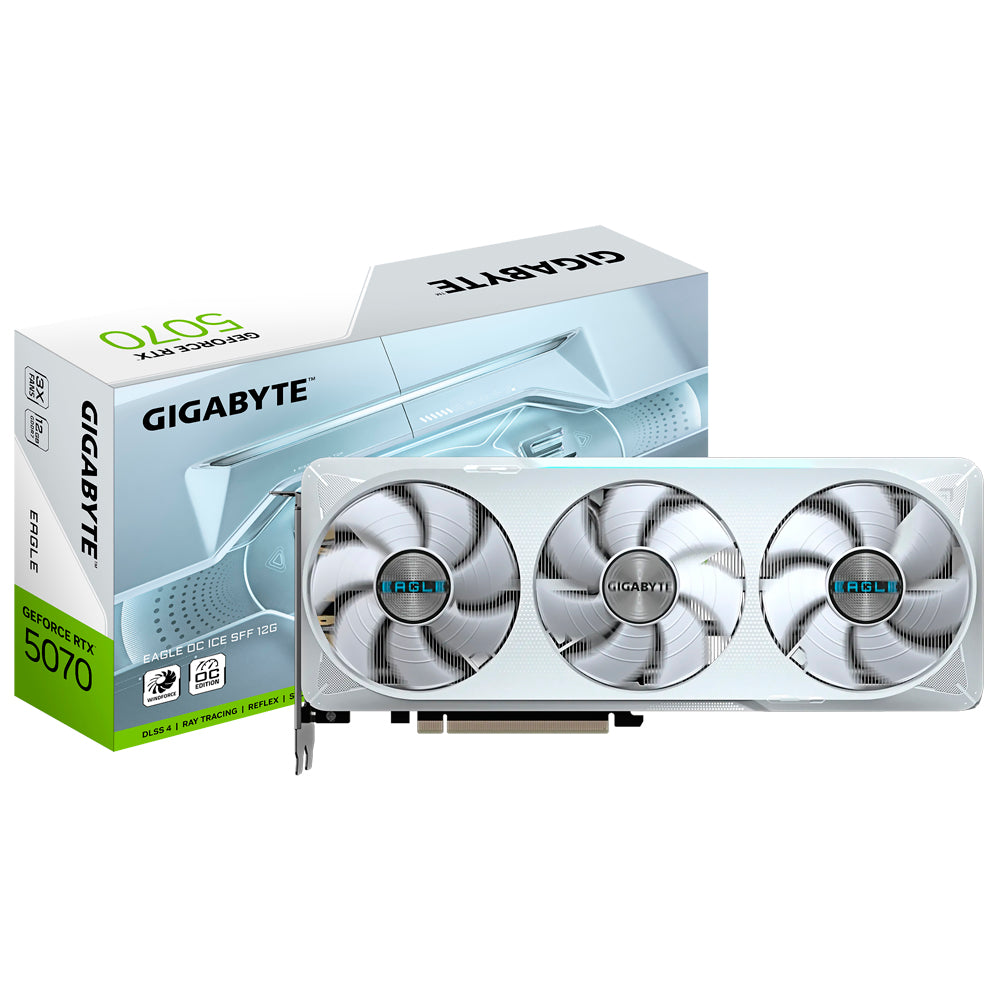 Placa de Vídeo Gigabyte Eagle OC Ice SFF 12GB GeForce RTX5070 GDDR7