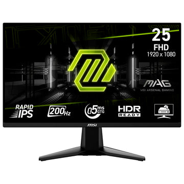 Monitor Gamer MSI Mag 255F E20 25" FHD 200Hz / 0.5Ms - Preto