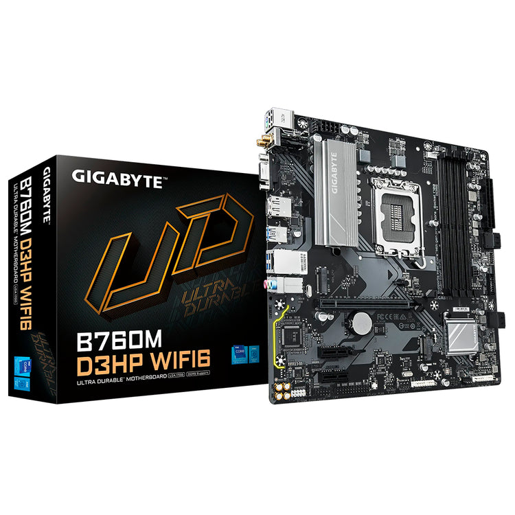 Placa Mãe Gigabyte B760M D3HP Wi-Fi 6 Socket LGA 1700 / DDR5