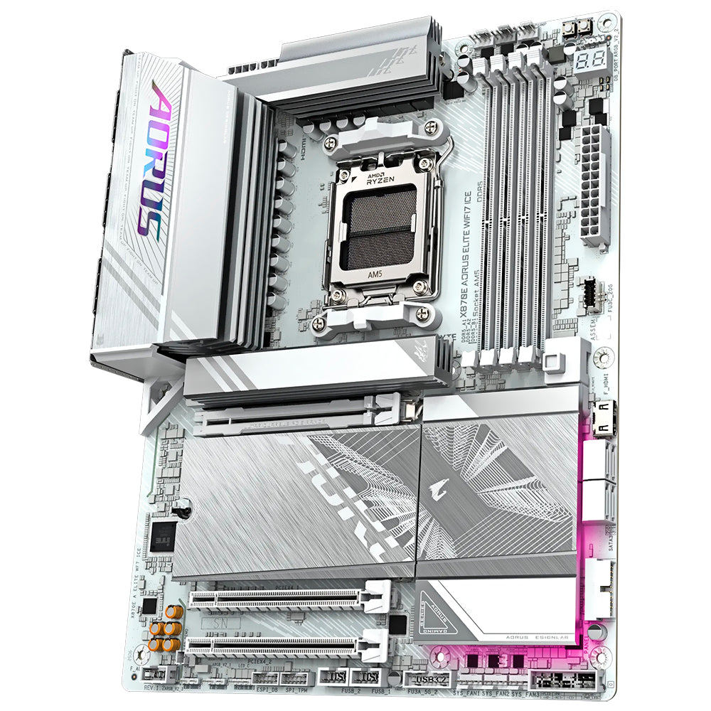 Placa Mãe Gigabyte X870E AORUS Elite Wi-Fi 7 Ice Socket AM5 / DDR5