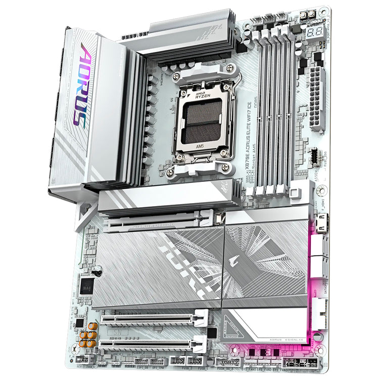 Placa Mãe Gigabyte X870E AORUS Elite Wi-Fi 7 Ice Socket AM5 / DDR5