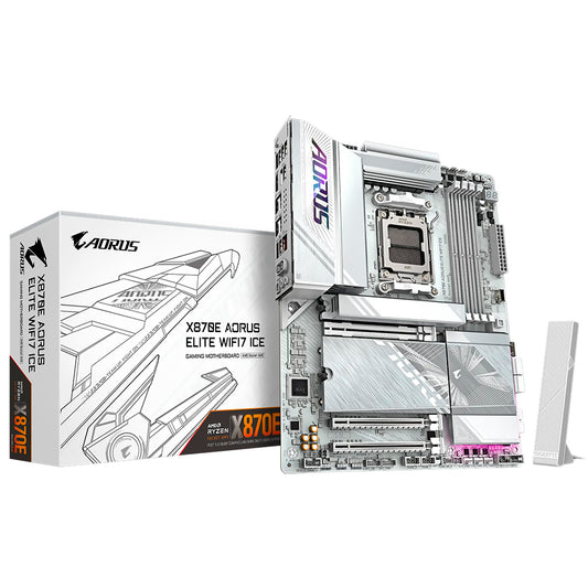 Placa Mãe Gigabyte X870E AORUS Elite Wi-Fi 7 Ice Socket AM5 / DDR5