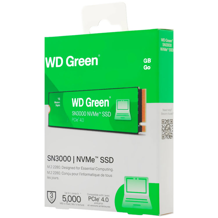 SSD Western Digital M.2 1TB Western Green SN3000 NVMe