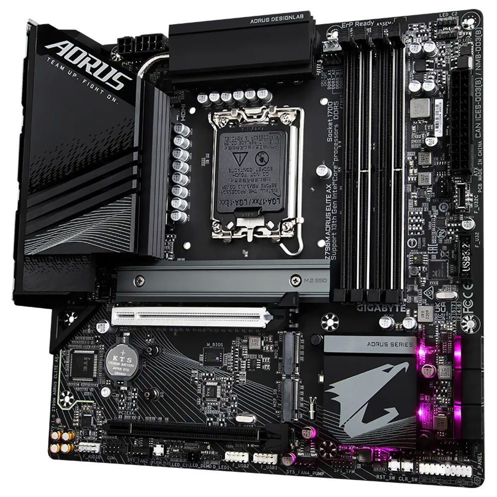 Placa Mãe Gigabyte Z790M AORUS Elite AX Socket LGA 1700 / DDR5