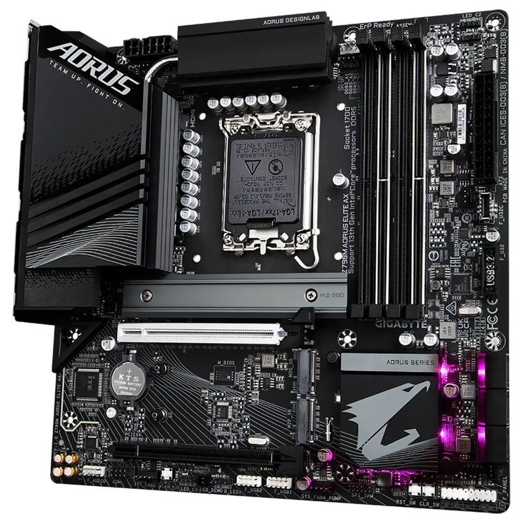 Placa Mãe Gigabyte Z790M AORUS Elite AX Socket LGA 1700 / DDR5