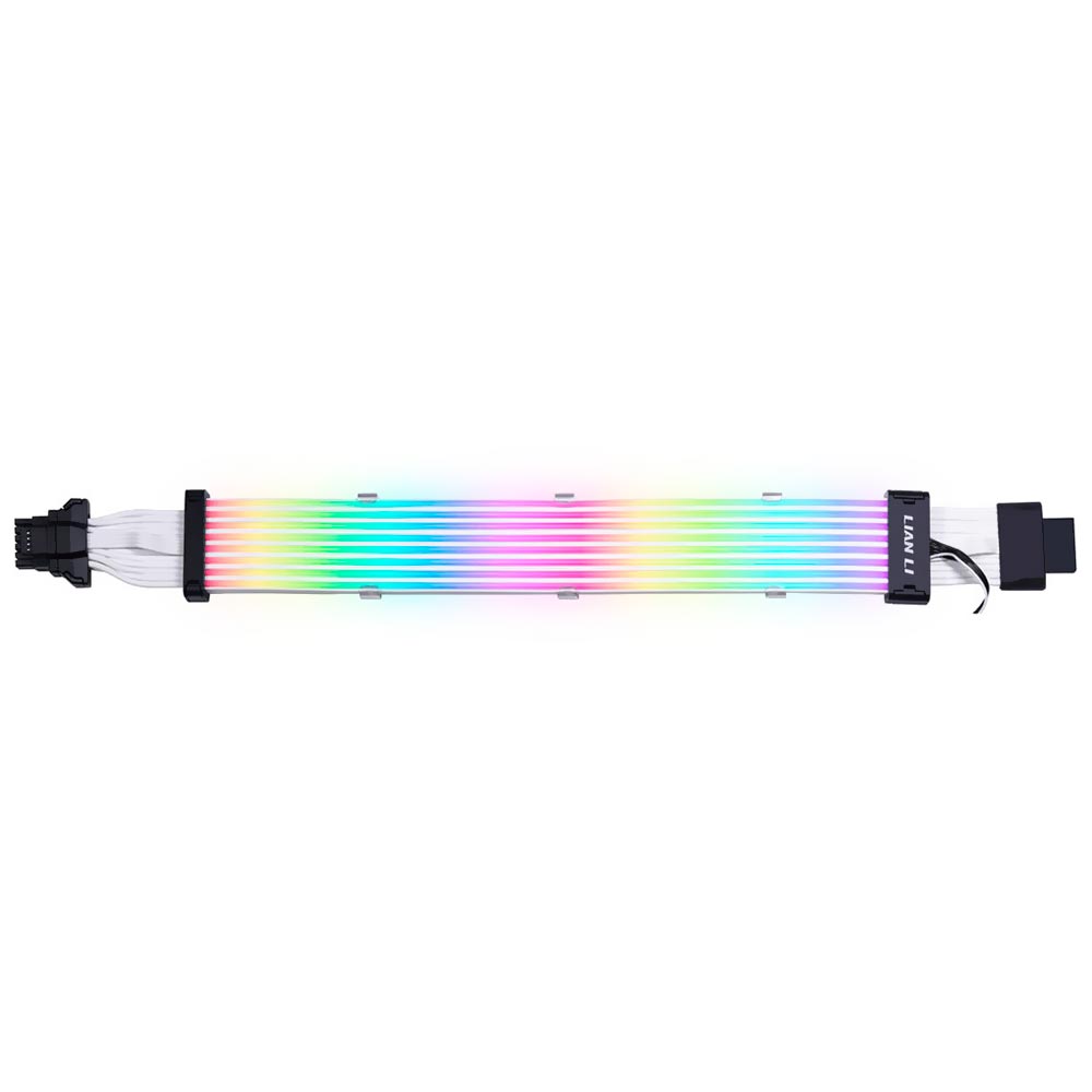 Cabo de Extensão Lian Li PW16-8PV2 Strimer Plus V2 8 Light Guide 320MM / 12 Pinos - Preto