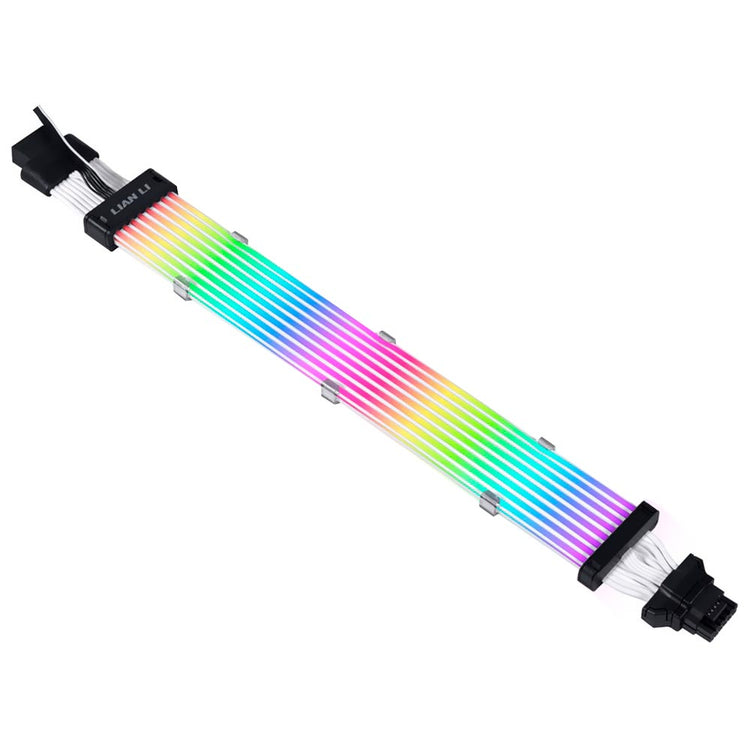 Cabo de Extensão Lian Li PW16-8PV2 Strimer Plus V2 8 Light Guide 320MM / 12 Pinos - Preto