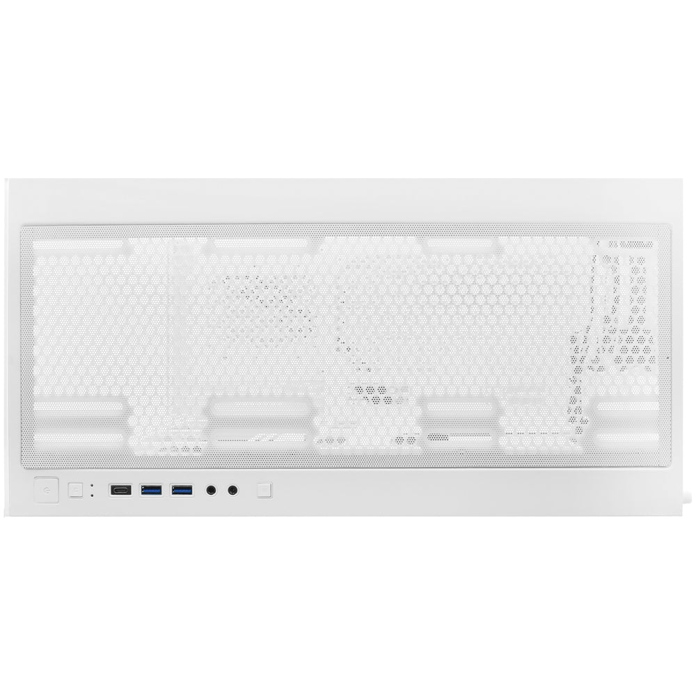 Gabinete Gamer Mtek MCG-DH80-W Mid Tower / 1 Cooler RGB - Branco