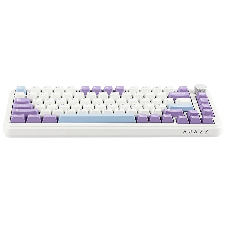 Teclado Gamer Mecânico Ajazz AK820 Nacodexx USB / RGB / Sea Salt / Inglês - Branco / Roxo