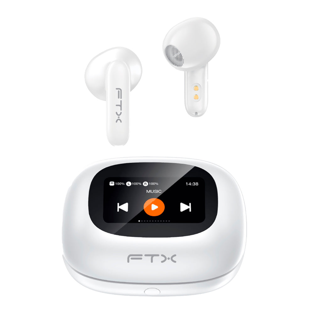 Fone de Ouvido FTX E97L-WH TWS Bluetooth - Branco