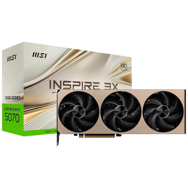 Placa de Vídeo MSI Inspire 3X OC 12GB GeForce RTX5070 GDDR7