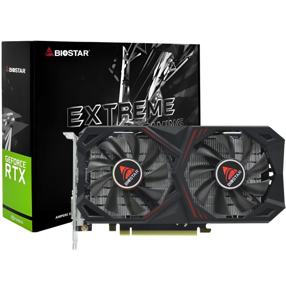 Placa de Vídeo Biostar Extreme Gaming 6GB GeForce RTX3050 GDDR6