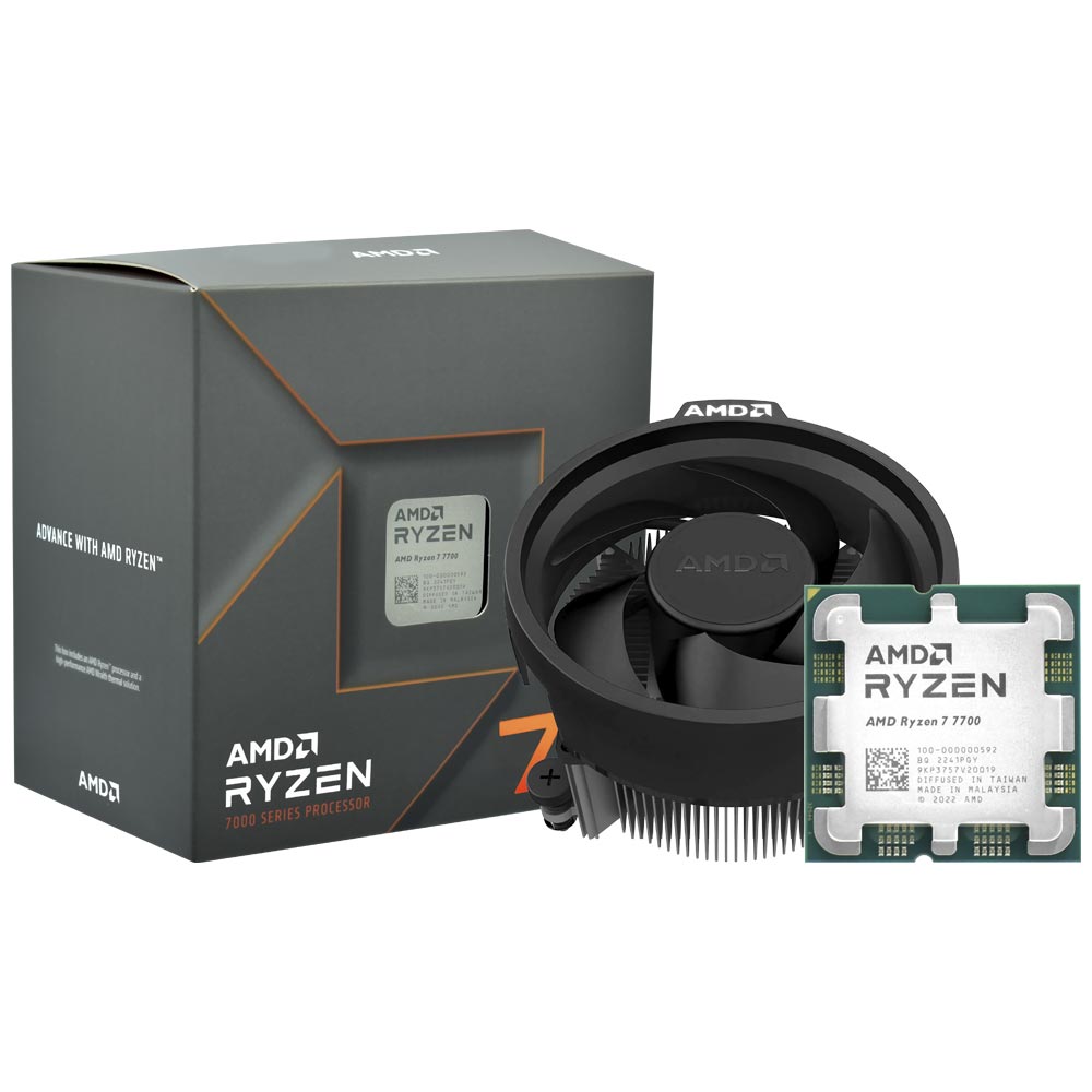 Processador AMD Ryzen 7 7700 Socket AM5 / 5.3GHz / 40MB