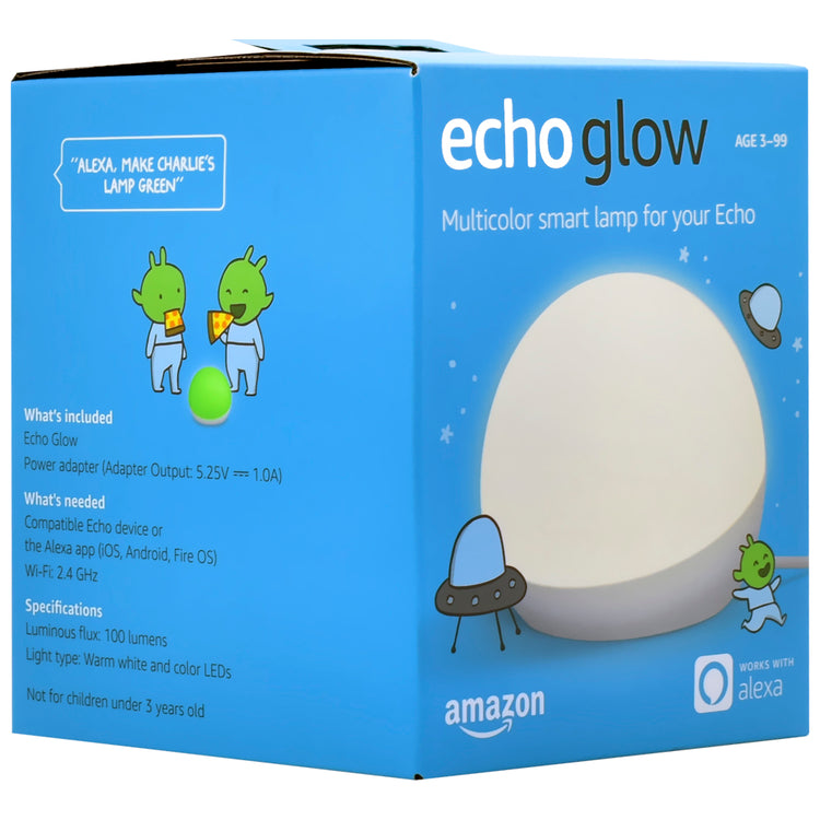 Lâmpada LED Amazon Echo Glow Multicolor Smart Wi-Fi / Alexa - Branco