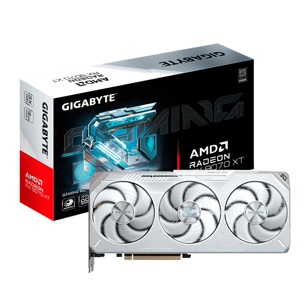 Placa de Vídeo Gigabyte Gaming OC Ice 16GB Radeon RX9070 XT GDDR6