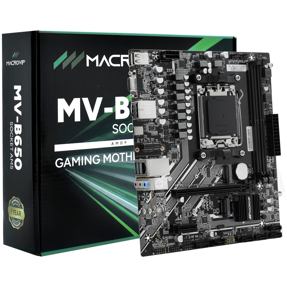 Placa Mãe Macrovip MV-B650 Socket AM5 / VGA / DDR5