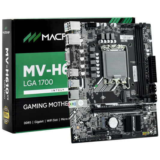 Placa Mãe Macrovip MV-H610V2 Socket LGA 1700 / VGA / DDR5