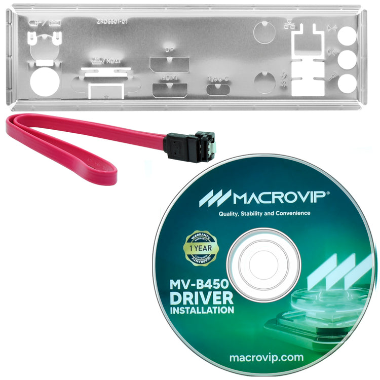 Placa Mãe Macrovip MV-B450 Socket AM4 / VGA / DDR4