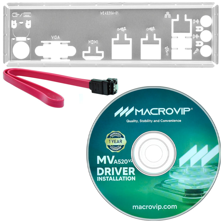 Placa Mãe Macrovip MV-A520V2 Socket AM4 / VGA / DDR4
