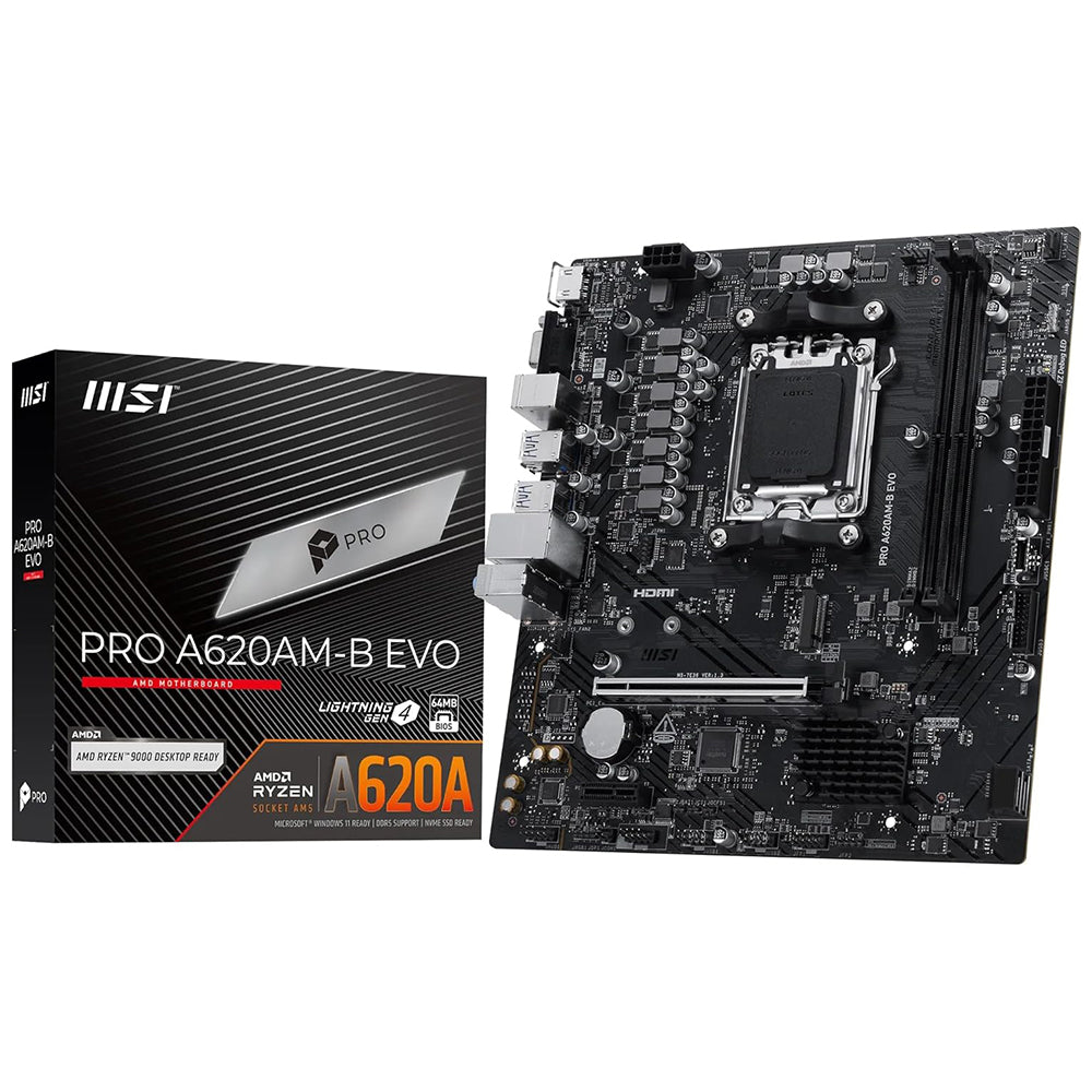 Placa Mãe MSI Pro A620AM-B Evo Socket AM5 / DDR5