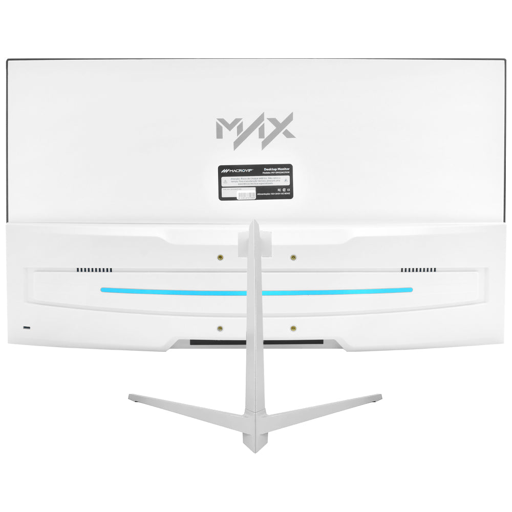Monitor Gamer Macrovip Max 24" Full HD Curvo 180Hz / 1Ms - Branco