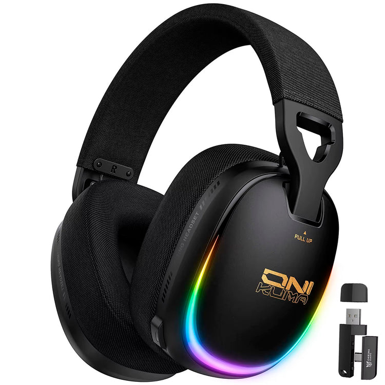 Headset Gamer Onikuma GT805 RGB / Wireless - Preto