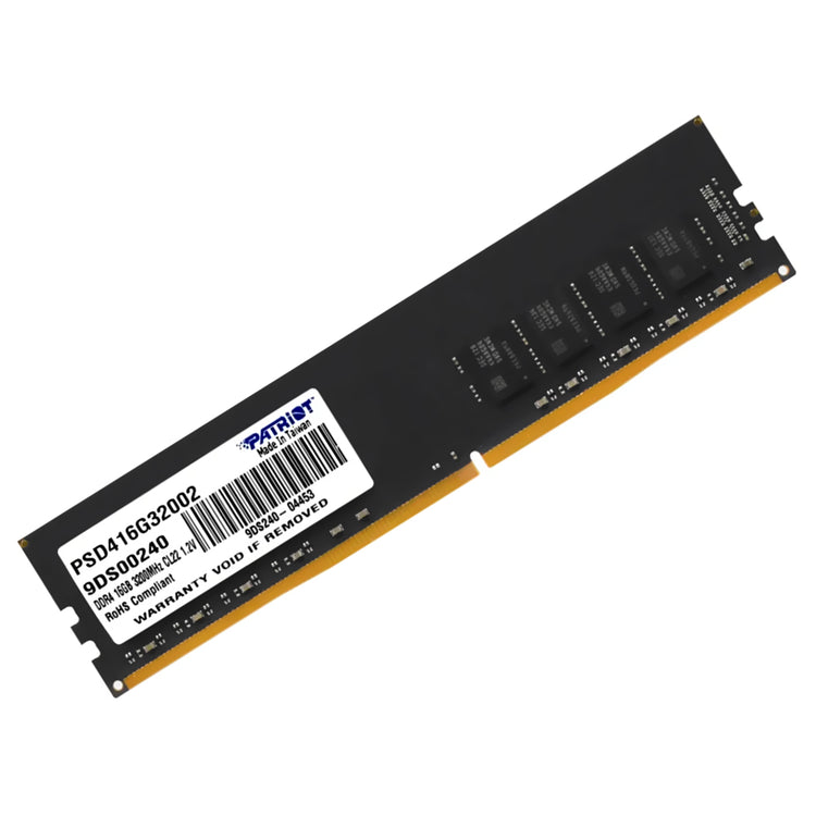 Memória RAM Patriot Signature DDR4 16GB 3200MHz - Preto