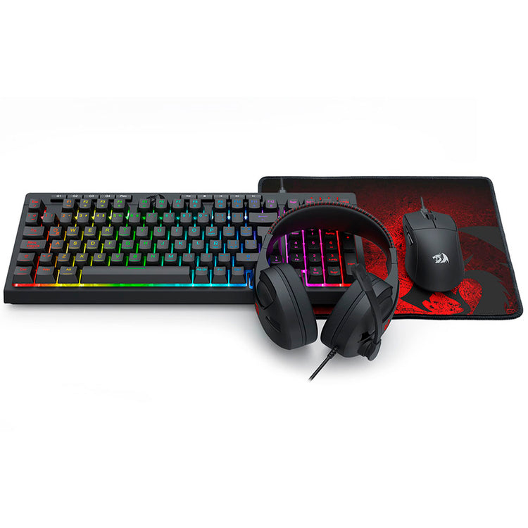 Kit Gamer Redragon Essentials S147 Teclado + Mouse + Mousepad + Fone / RGB