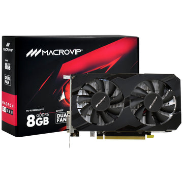Placa de Vídeo Macrovip Dual 8GB Radeon RX580 V2 GDDR5