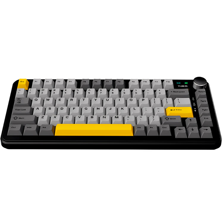 Teclado Gamer Ajazz AF82 Nacodexx Wireless / RGB / Inglês - Preto / Cinza
