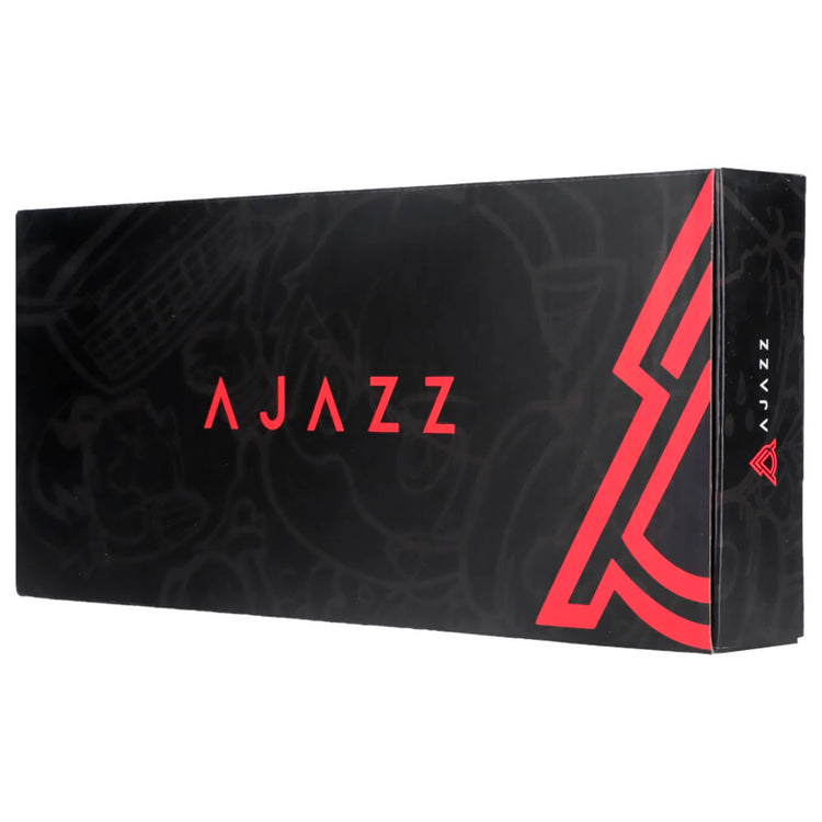 Teclado Gamer Mecânico Ajazz AK820 Max Plus Nacodexx / Maillard / Wireless / RGB / Inglês - Preto / Cinza