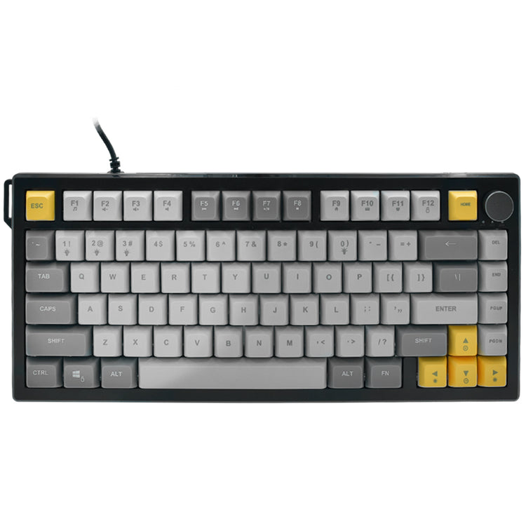 Teclado Gamer Ajazz AF82 Nacodexx USB / RGB / Inglês - Preto / Cinza