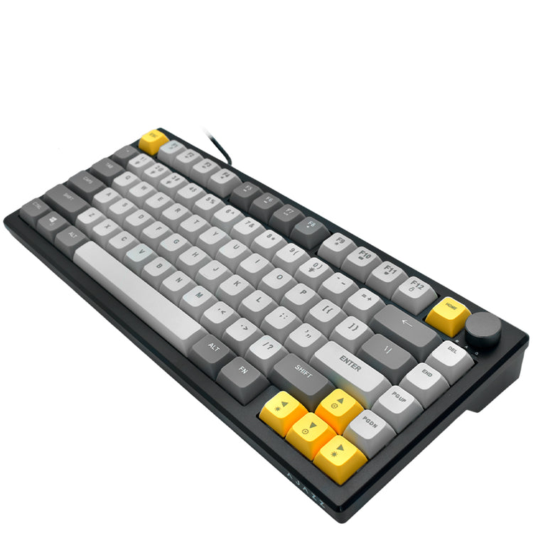 Teclado Gamer Ajazz AF82 Nacodexx USB / RGB / Inglês - Preto / Cinza
