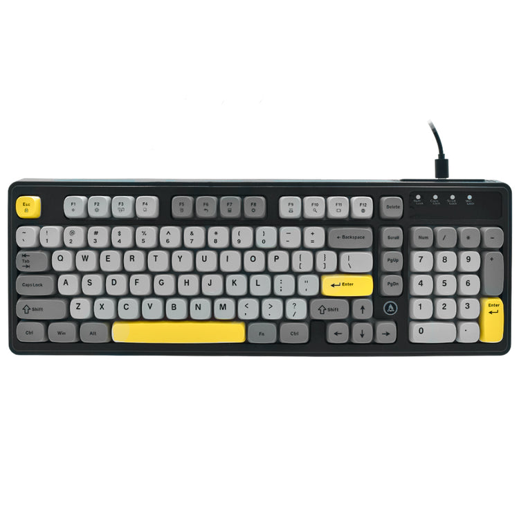 Teclado Gamer Ajazz AF98 Nacodexx USB / RGB / Inglês - Preto / Cinza